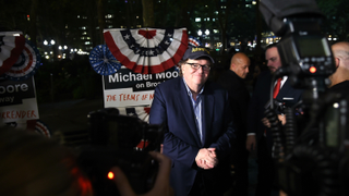 Trump dismisses Michael Moore's limited engagement Broadway show as a flop<em></em>